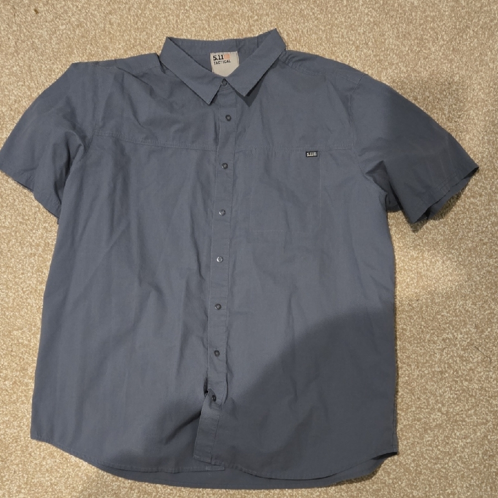 5.11 Tactical Gray Casual Button Down Shirt